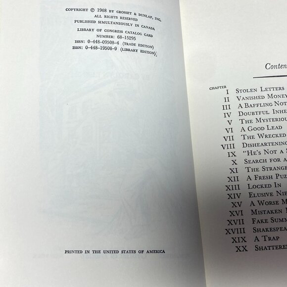 Nancy Drew Mystery Stories #8: Nancys Mysterious Letter By Carolyn Keene - Picture 3 of 8